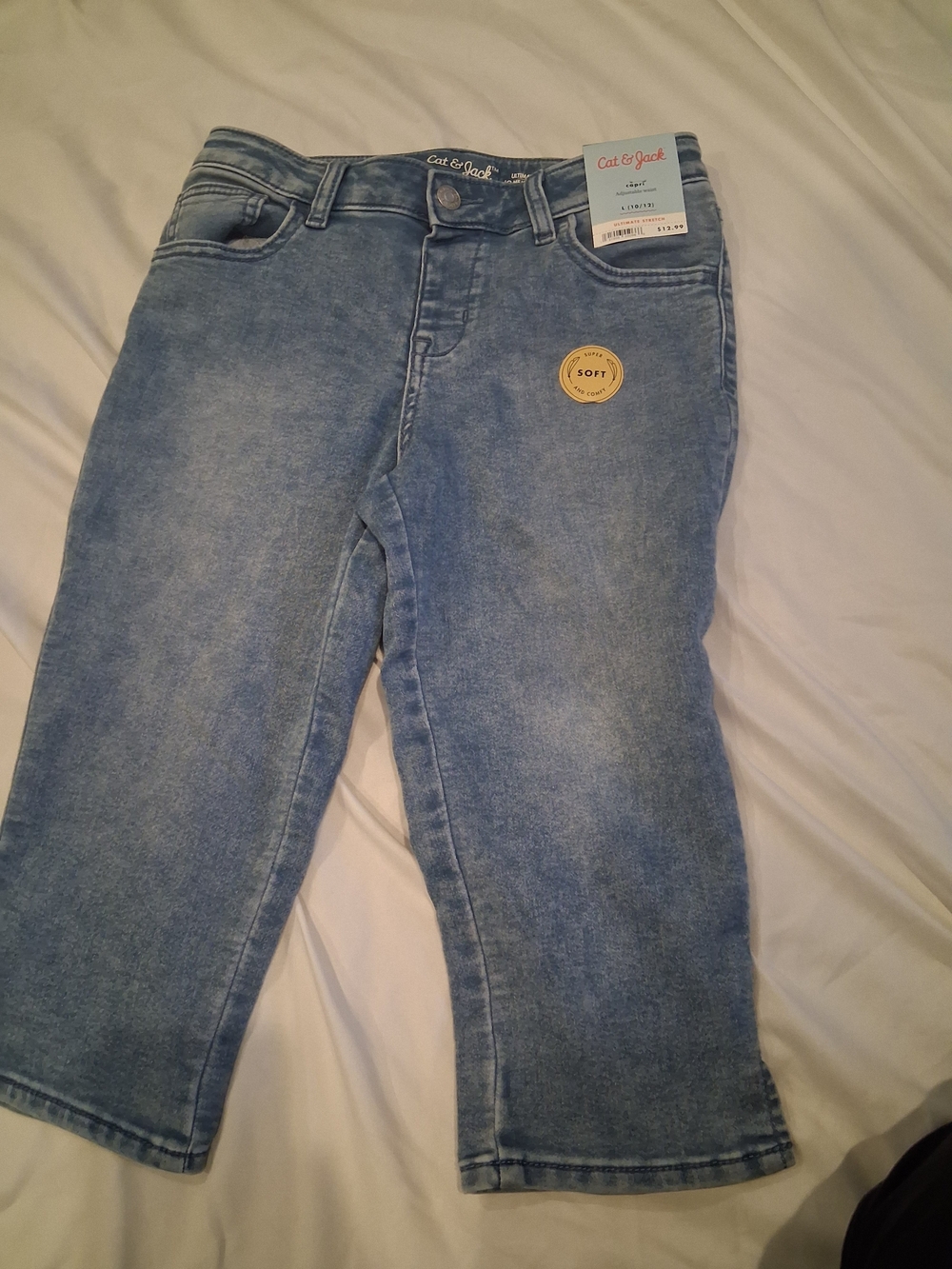 Cat & Jack Light Wash Cropped Kid's Jeans